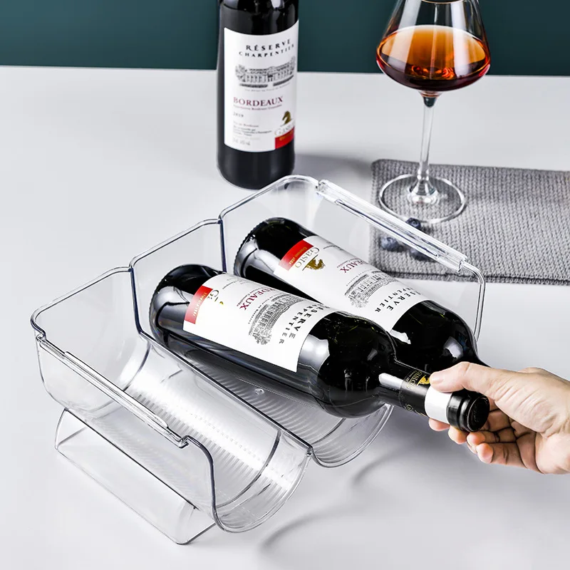 1pc stackable transparent wine rack, home wine bottle rack, suitable for refrigerator, cabinet, countertop, kitchen storage set
1pc stackable transparent wine rack, home wine bottle rack, suitable for refrigerator, cabinet, countertop, kitchen storage set