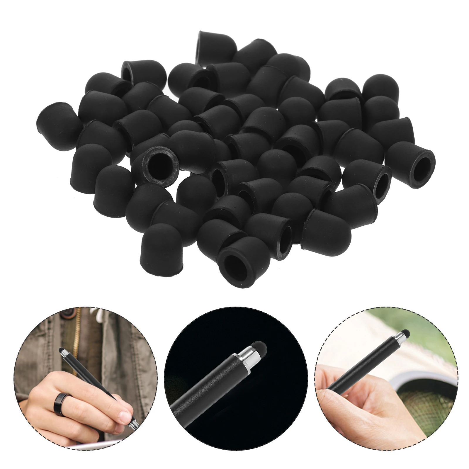 10 Capacitor Pen Tips Durable Silicone Phones Tablets Laptops Scribe Stylus Replacement Black Rubber Long Lasting
10 Capacitor Pen Tips Durable Silicone Phones Tablets Laptops Scribe Stylus Replacement Black Rubber Long Lasting