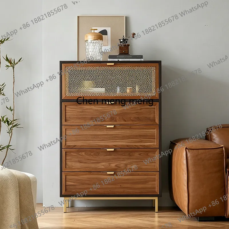 Light luxury chest of drawers living room TV side cabinet Nordic bedroom storage retro storage cabinet
Light luxury chest of drawers living room TV side cabinet Nordic bedroom storage retro storage cabinet