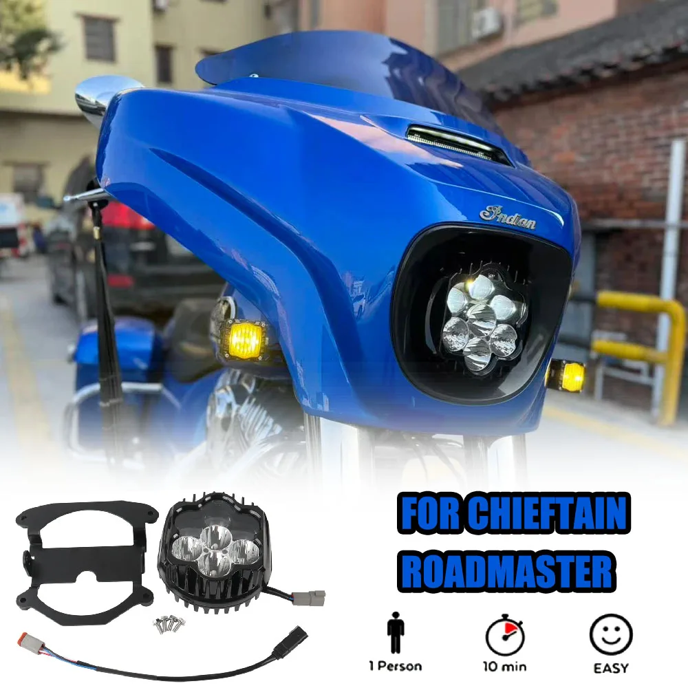 Для Chieftain Roadmaster светодиодные фары дальнего и ближнего света, дневные ходовые огни, высокопроизводительные фары в стиле Dark Horse
Для Chieftain Roadmaster светодиодные фары дальнего и ближнего света, дневные ходовые огни, высокопроизводительные фары в стиле Dark Horse
