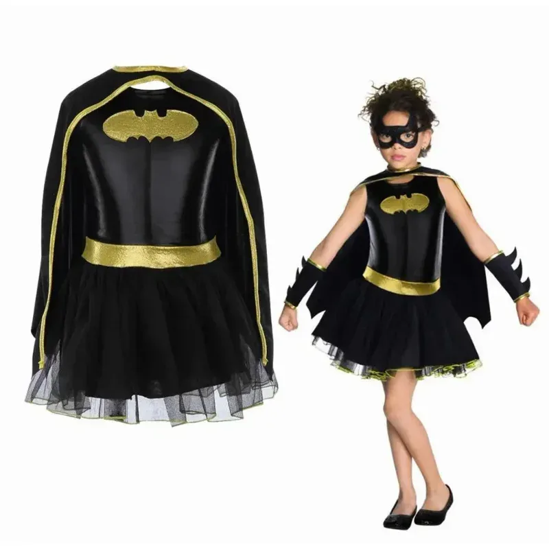 2025 New Children Girls Bat man Batgirl Fancy Dress Tutu Superhero Cosplay Halloween Costume Outfits Comic MasqBear House 002
2025 New Children Girls Bat man Batgirl Fancy Dress Tutu Superhero Cosplay Halloween Costume Outfits Comic MasqBear House 002