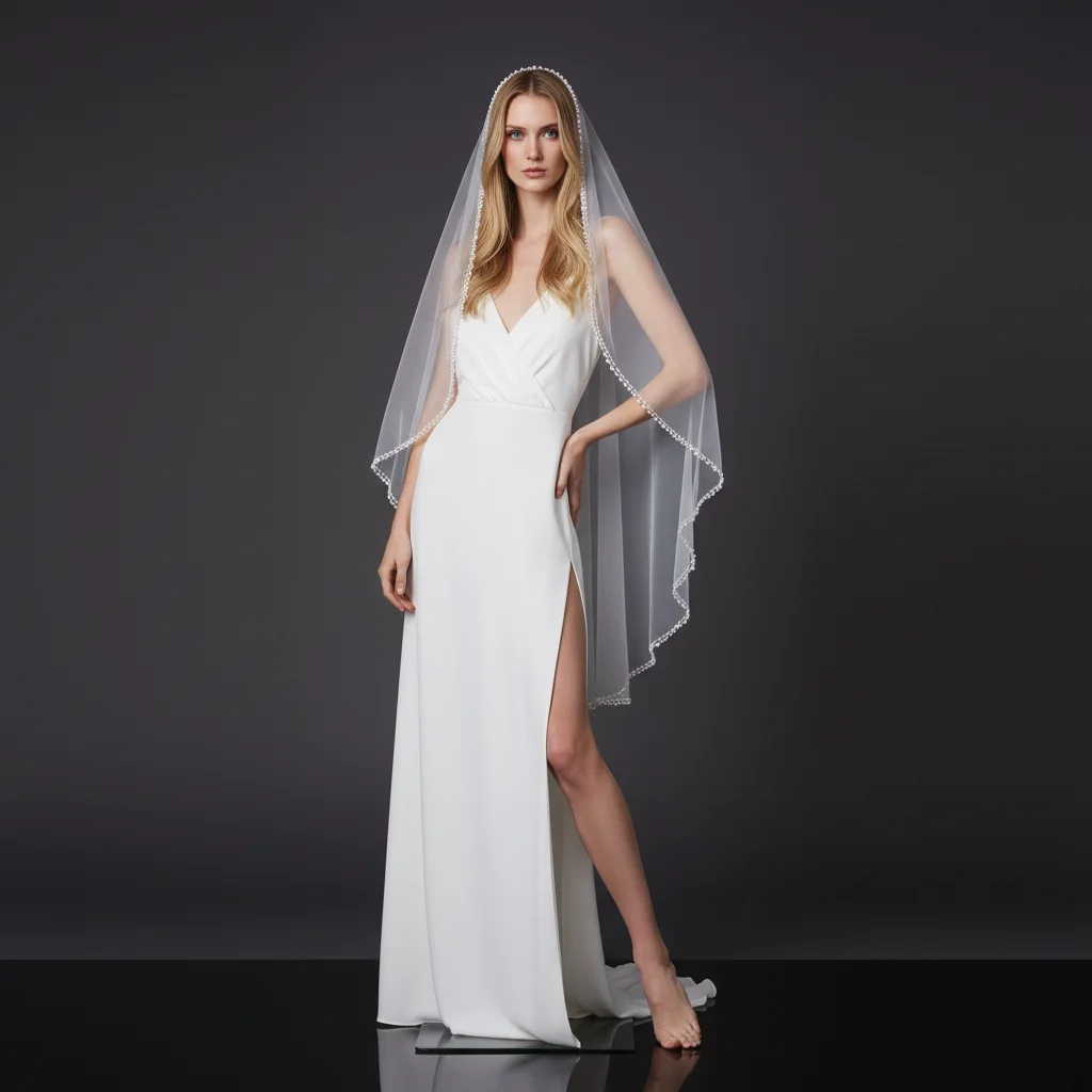 Elegant 1-Meter Bridal Veil Featuring Pearl Beaded Edging Ideal Wedding Accessory to Add a Dose of Sophistication to You G149
Elegant 1-Meter Bridal Veil Featuring Pearl Beaded Edging Ideal Wedding Accessory to Add a Dose of Sophistication to You G149