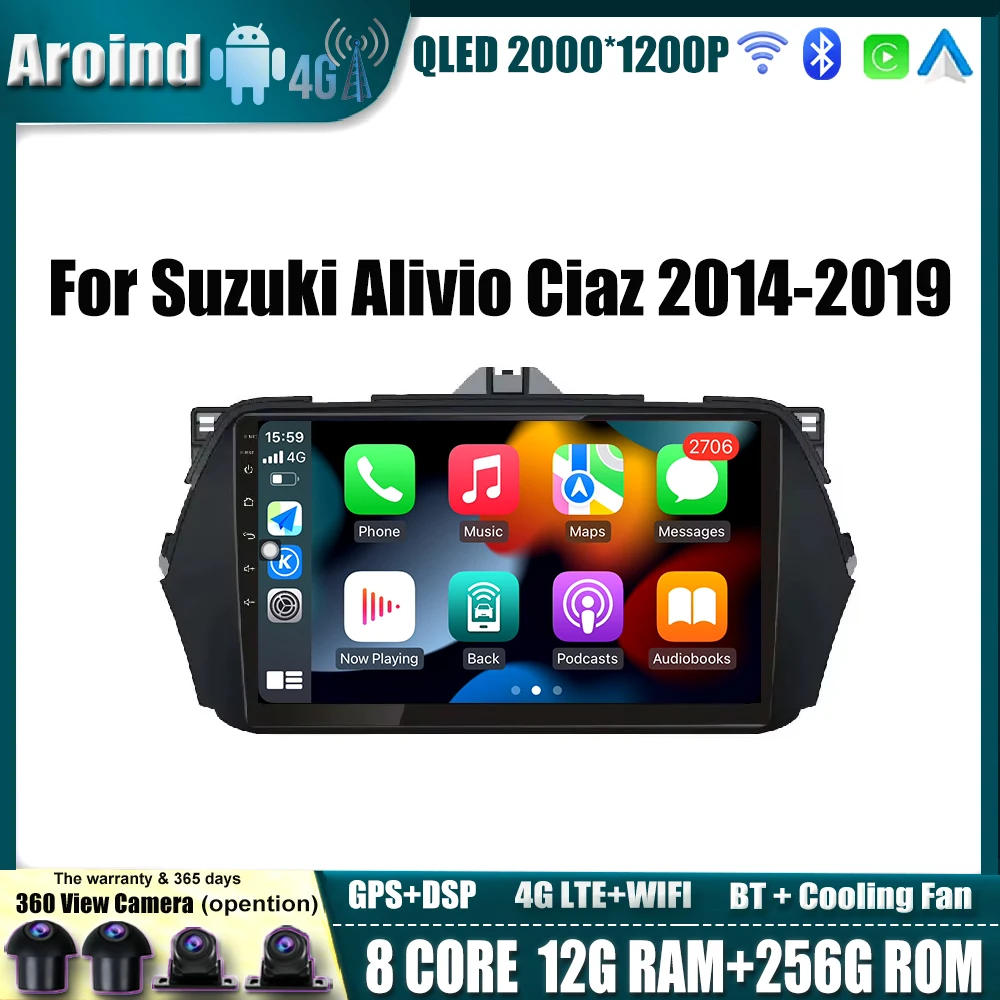 Android OS Car Radio Touch Screen For Suzuki Alivio Ciaz 2014 2015 - 2019 Multimedia Player Navigation GPS Carplay Tools 8Core
Android OS Car Radio Touch Screen For Suzuki Alivio Ciaz 2014 2015 - 2019 Multimedia Player Navigation GPS Carplay Tools 8Core