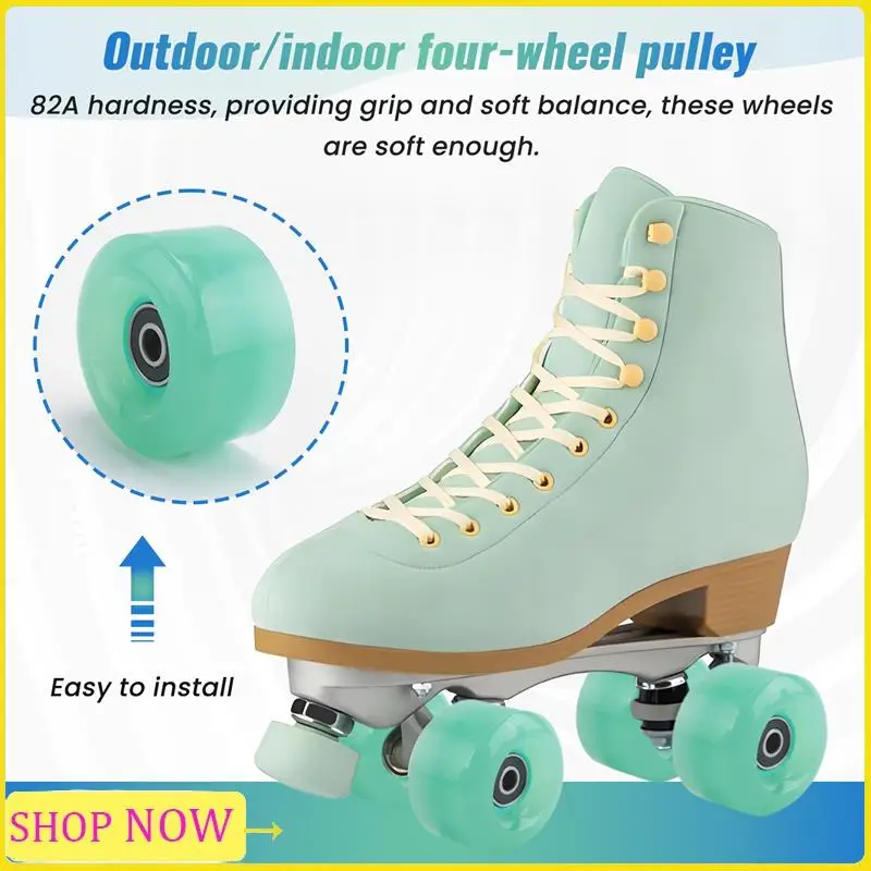 Especial 8Pcs 58Mmx32mm,82A Outdoor/Indoor Quad Roller Skate Wheels,PU Wheels Replacements Double-Row Roller Skating Accessories
Especial 8Pcs 58Mmx32mm,82A Outdoor/Indoor Quad Roller Skate Wheels,PU Wheels Replacements Double-Row Roller Skating Accessories