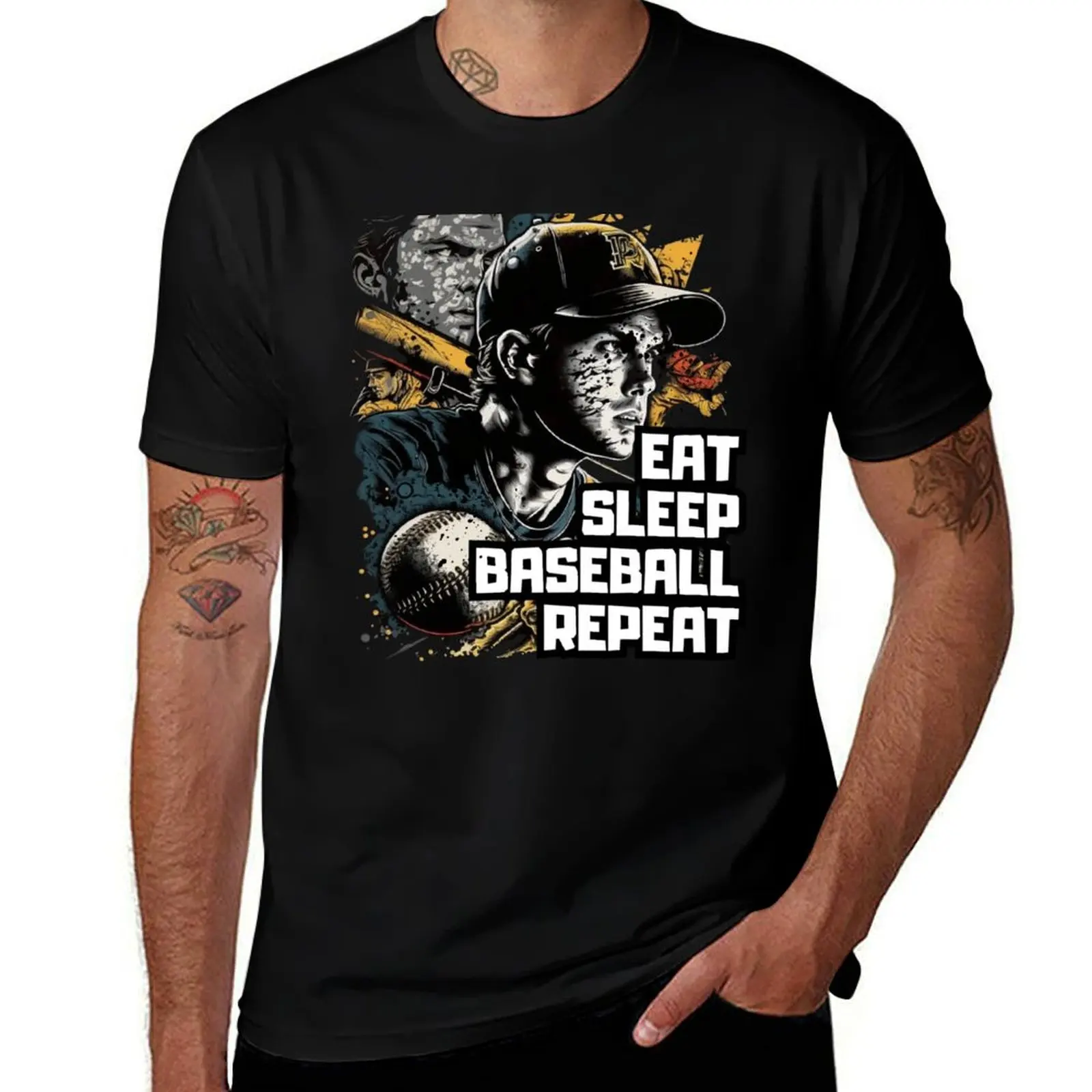 Eat Sleep Baseball Repeat T-Shirt gifts for boyfriend summer 2025 street wear mens cotton t shirts
Eat Sleep Baseball Repeat T-Shirt gifts for boyfriend summer 2025 street wear mens cotton t shirts