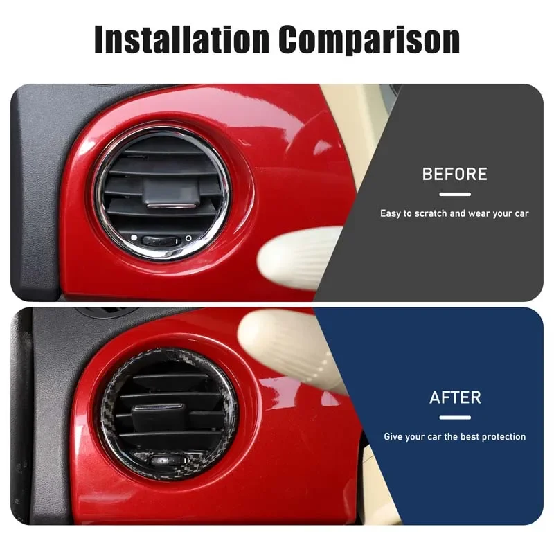 Real Carbon Fiber For Fiat 500 2008-2015 Abarth 595 2012-2015 Abarth 695 2010-2015 Car Inner Air Vent Frame Cover Sticker
Real Carbon Fiber For Fiat 500 2008-2015 Abarth 595 2012-2015 Abarth 695 2010-2015 Car Inner Air Vent Frame Cover Sticker
