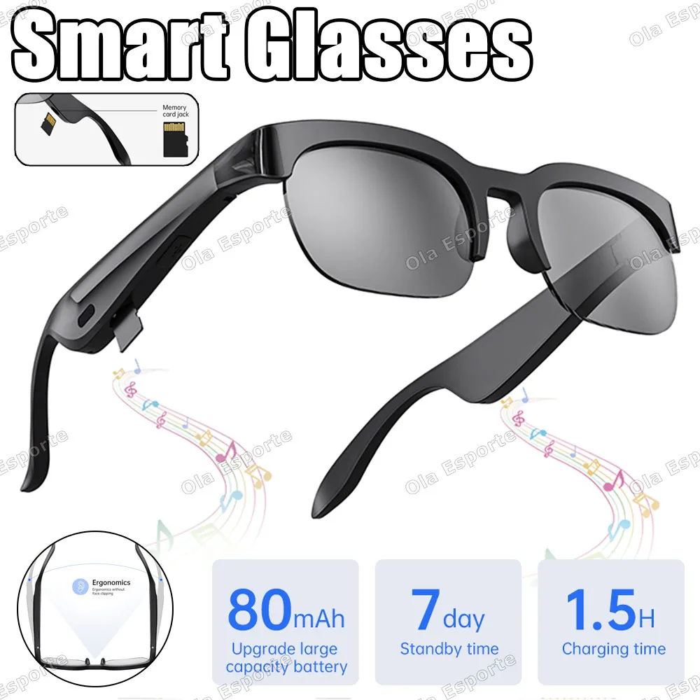 New Smart Glasses 2026 AI Translation TF Card Bluetooth Calling Recording Listening To Music Sports Smart Sunglasses Men Women
New Smart Glasses 2026 AI Translation TF Card Bluetooth Calling Recording Listening To Music Sports Smart Sunglasses Men Women