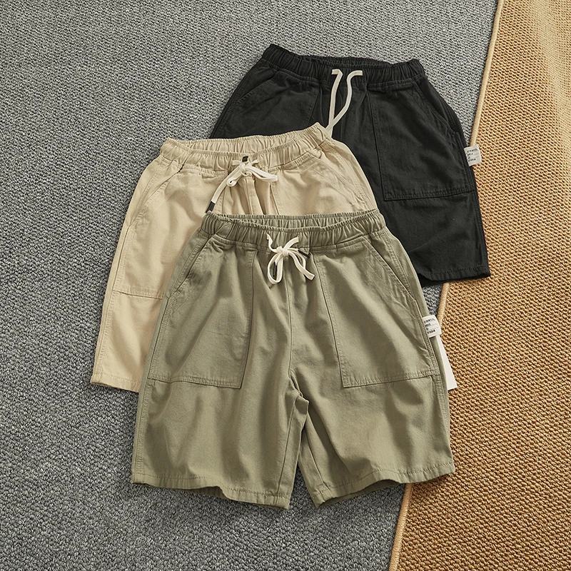 Хлопковая рабочая одежда в стиле ретро для мужчин с эластичной резинкой на талии и рисунком частиц Летние спортивные брюки средней длины
Хлопковая рабочая одежда в стиле ретро для мужчин с эластичной резинкой на талии и рисунком частиц Летние спортивные брюки средней длины