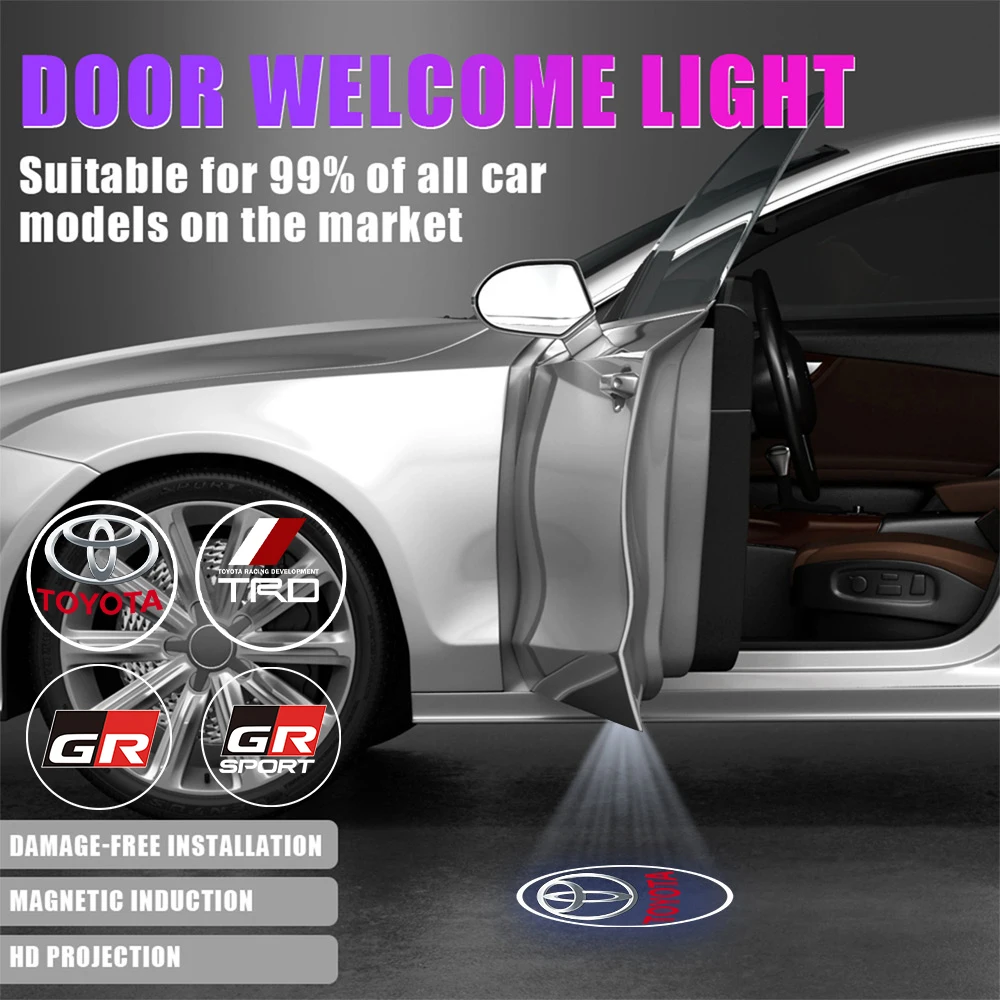 Дверь автомобиля HD с логотипом, лазерный проектор, приветственный свет для Toyota GR Sport Gazoo Racing Yaris 86 Corolla Hilux Supra C-HR
Дверь автомобиля HD с логотипом, лазерный проектор, приветственный свет для Toyota GR Sport Gazoo Racing Yaris 86 Corolla Hilux Supra C-HR
