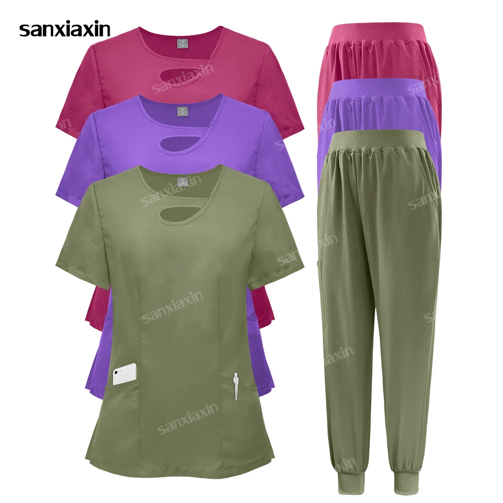 Woman Scrubs Set Surgical Uniforms Medical Nurse Beauty Salon Workwear Clinical Work Clothing Spa Doctor Nursing Tunic Suits New
Woman Scrubs Set Surgical Uniforms Medical Nurse Beauty Salon Workwear Clinical Work Clothing Spa Doctor Nursing Tunic Suits New
