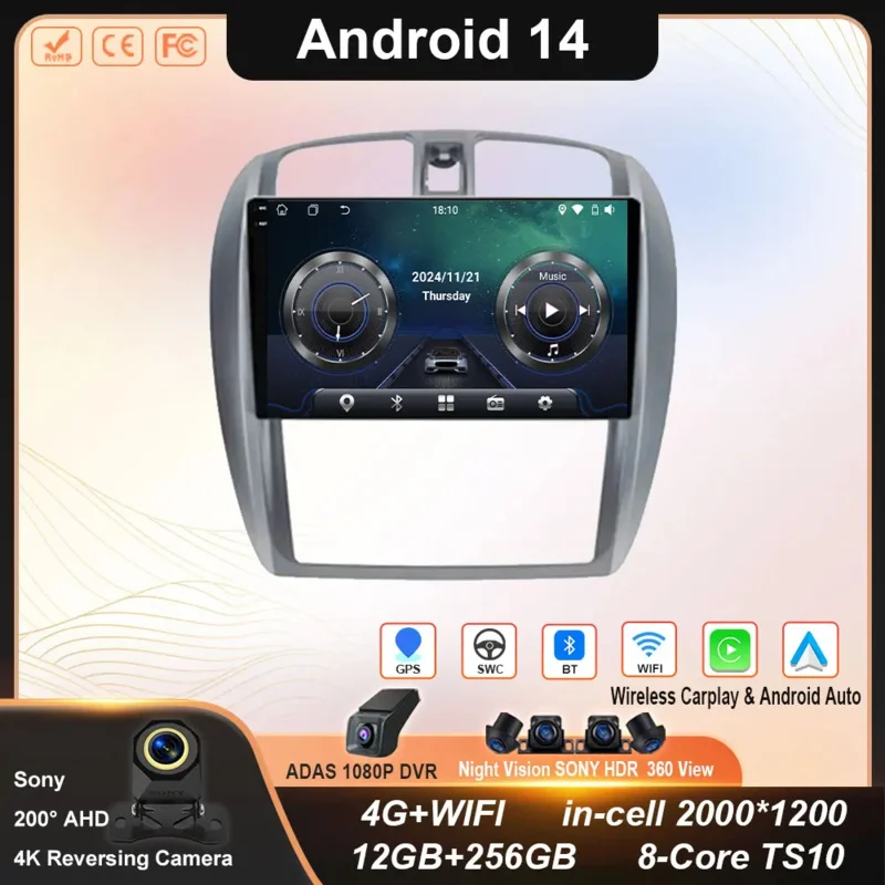 Android For Mazda & Haima Premacy 2001 - 2009 Navigation GPS Autoradio Touchscreen Car Radio Audio Cam WIFI QLED 5G Stereo Head
Android For Mazda & Haima Premacy 2001 - 2009 Navigation GPS Autoradio Touchscreen Car Radio Audio Cam WIFI QLED 5G Stereo Head