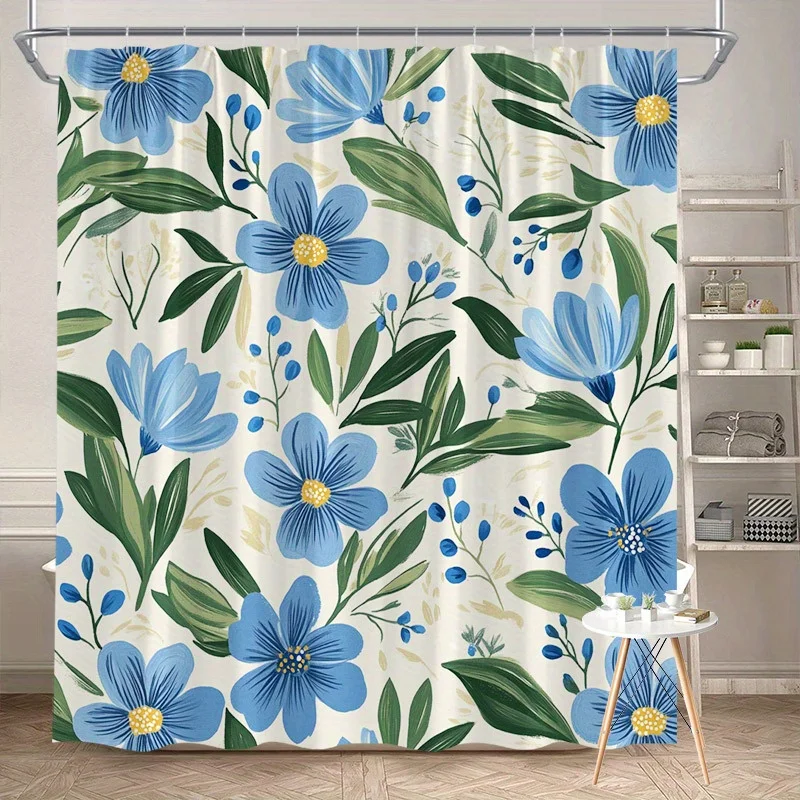Синяя акварельная цветочная новогодняя занавеска для душа с крючками из полиэстера, которую можно стирать в машине, подходит для декора ванной комнаты
Синяя акварельная цветочная новогодняя занавеска для душа с крючками из полиэстера, которую можно стирать в машине, подходит для декора ванной комнаты