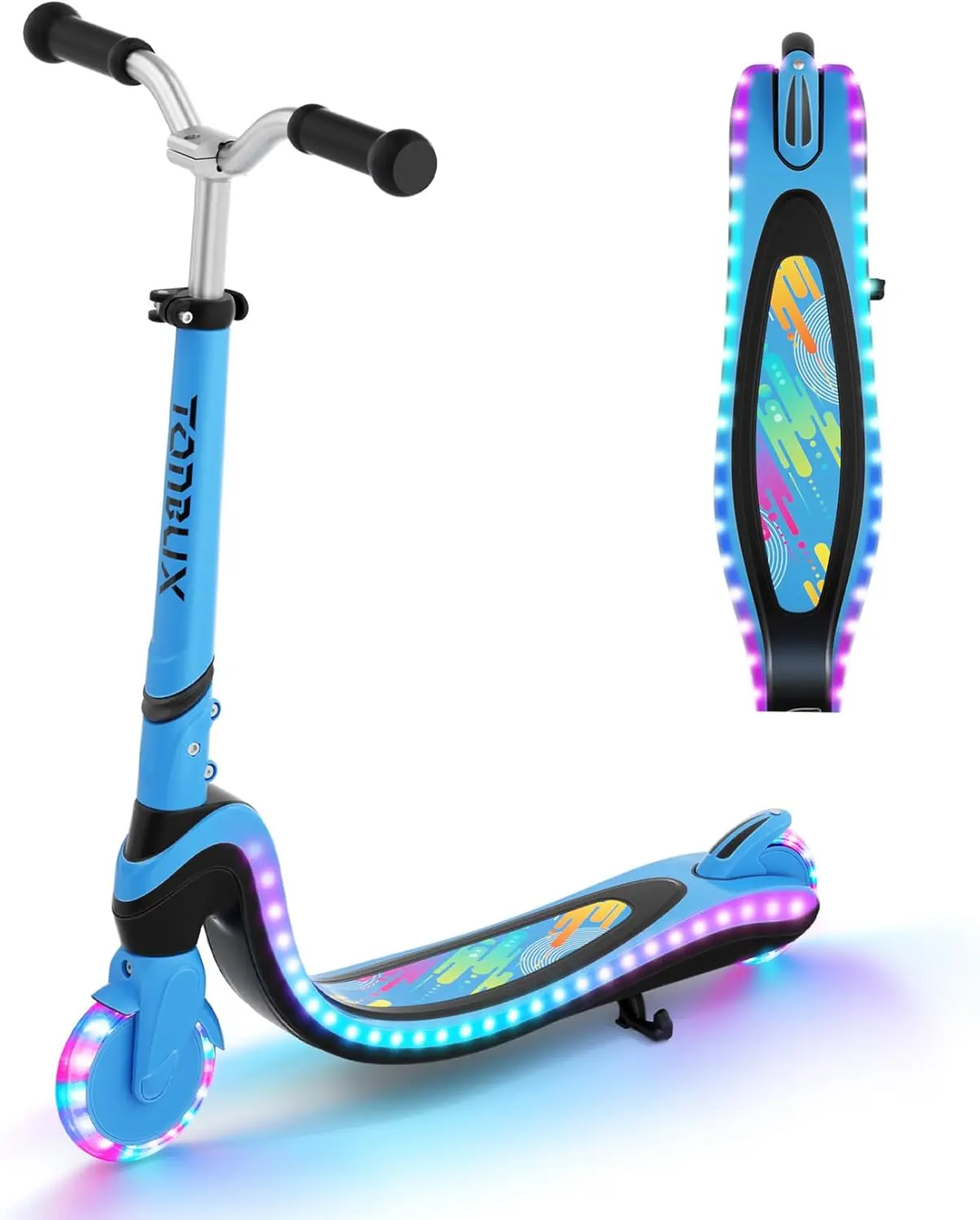Light-Up Scooter for Kids 5-7, Adjustable Height, 2 Wheel with Glowing Deck & Wheels, 4 Modes
Light-Up Scooter for Kids 5-7, Adjustable Height, 2 Wheel with Glowing Deck & Wheels, 4 Modes
