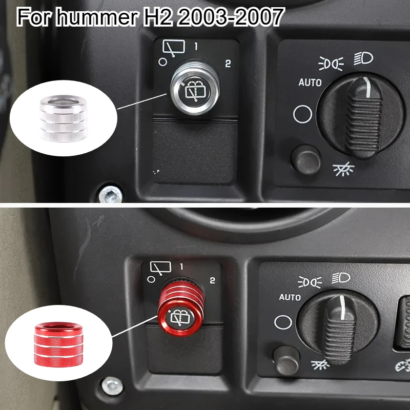 Fit For Hummer H2 2003-07 car styling Aluminum Alloy Silver Car Headlight height adjustment knob ring cover Trim Car Accessories
Fit For Hummer H2 2003-07 car styling Aluminum Alloy Silver Car Headlight height adjustment knob ring cover Trim Car Accessories