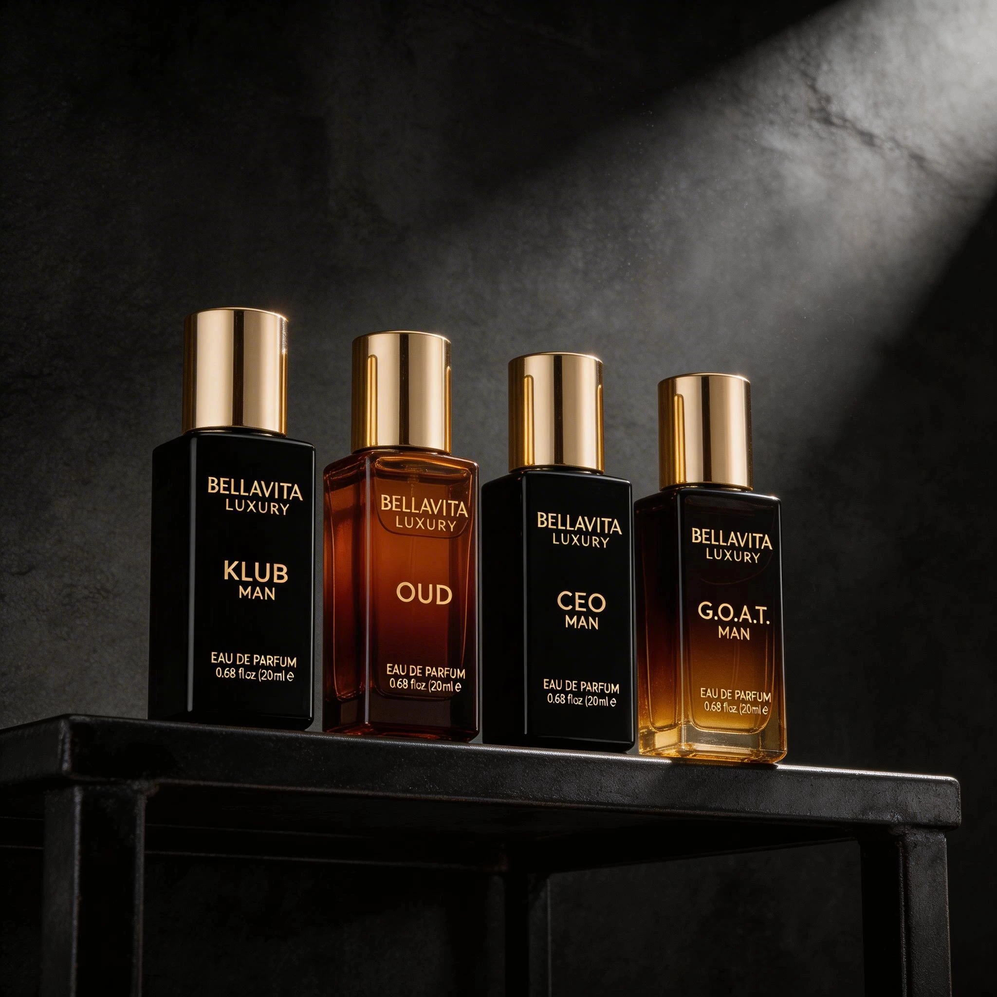 Long Lasting Woody EDP Men Perfume Bella Vita 4x20ml CEO Man KLUB OUD GOAT 4 Fragrances Luxury Gift Set For Daily Wear
Long Lasting Woody EDP Men Perfume Bella Vita 4x20ml CEO Man KLUB OUD GOAT 4 Fragrances Luxury Gift Set For Daily Wear