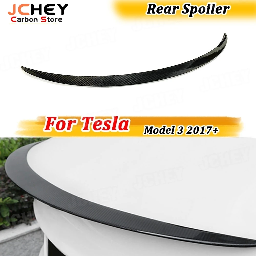 JCHEY Dry Carbon FRP Rear Lip Spoiler Body Kits for Tesla Model 3 2017+ Rear Boot Spoiler Wings Extension
JCHEY Dry Carbon FRP Rear Lip Spoiler Body Kits for Tesla Model 3 2017+ Rear Boot Spoiler Wings Extension