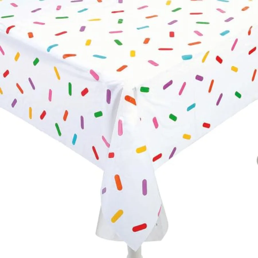 Birthday Sprinkle Table Cloth Roll - Plastic Table Cover Disposable 40 x 100 Foot - Party Tablecloth for Rectangle Table Bulk T
Birthday Sprinkle Table Cloth Roll - Plastic Table Cover Disposable 40 x 100 Foot - Party Tablecloth for Rectangle Table Bulk T