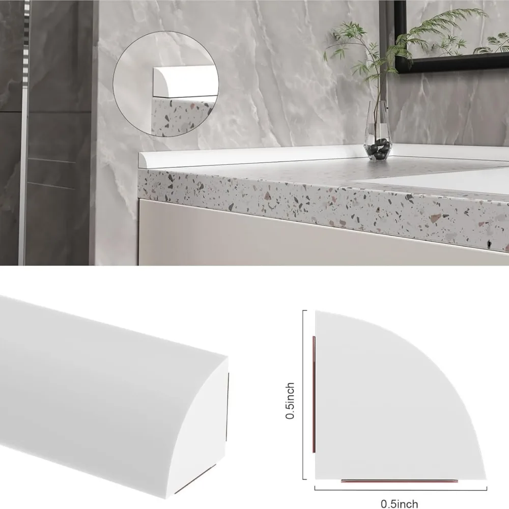 Bathroom Water Stopper Strip,1M Bendable Self-Adhesive Silicone Seal Strip for Shower, Door Gap,Wet/Dry Separation 
Bathroom Water Stopper Strip,1M Bendable Self-Adhesive Silicone Seal Strip for Shower, Door Gap,Wet/Dry Separation