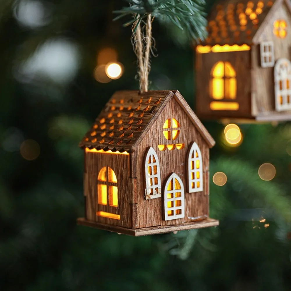 New Luminous Wooden House Christmas Pendants New Year Creative Xmas Tree Ornaments Gifts Hanging Ornament Christmas Decorations
New Luminous Wooden House Christmas Pendants New Year Creative Xmas Tree Ornaments Gifts Hanging Ornament Christmas Decorations