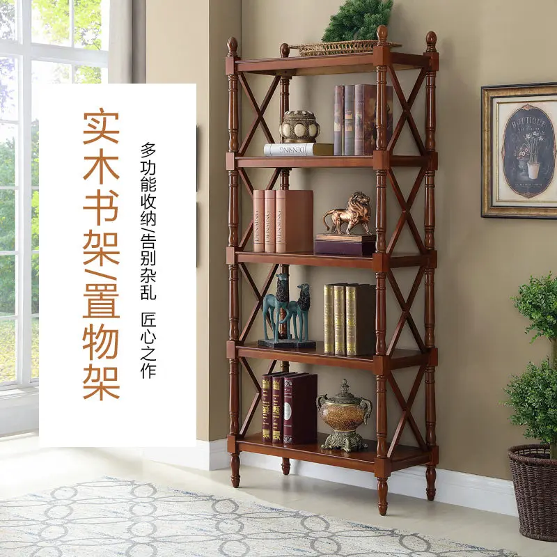 American bookshelf storage rack, solid wood floor-to-ceiling entrance storage rack, reading area wooden bookcase, living room di
American bookshelf storage rack, solid wood floor-to-ceiling entrance storage rack, reading area wooden bookcase, living room di