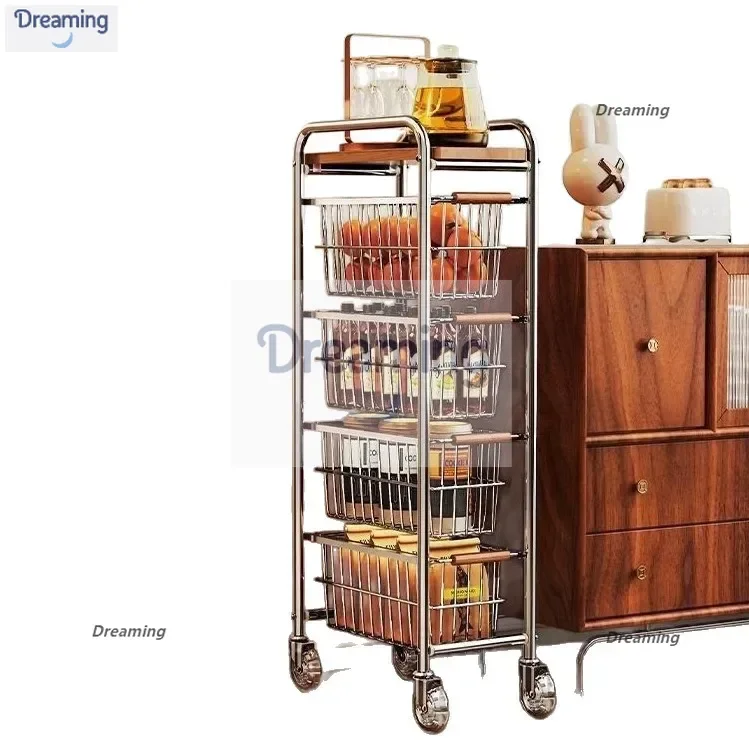 Small apartment drawer kitchen storage rack multi-layer storage rack does not take up space removable trolley rack
Small apartment drawer kitchen storage rack multi-layer storage rack does not take up space removable trolley rack