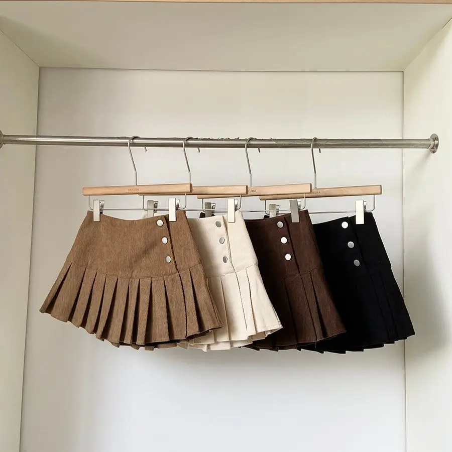 Однобортная вельветовая плиссированная юбка с высокой талией для женщин, осень 2022, новая корейская юбка цвета хаки
Однобортная вельветовая плиссированная юбка с высокой талией для женщин, осень 2022, новая корейская юбка цвета хаки