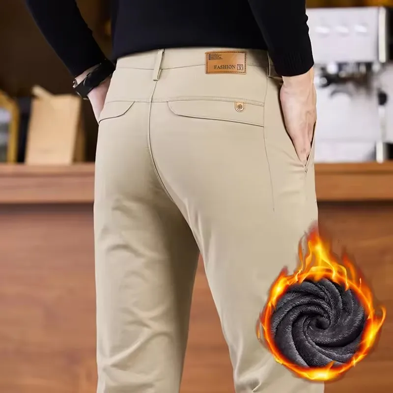 Зимние флисовые брюки 2025 года, мужские карманные модные утолщенные хлопковые эластичные удобные плюшевые прямые деловые брюки мужские
Зимние флисовые брюки 2025 года, мужские карманные модные утолщенные хлопковые эластичные удобные плюшевые прямые деловые брюки мужские