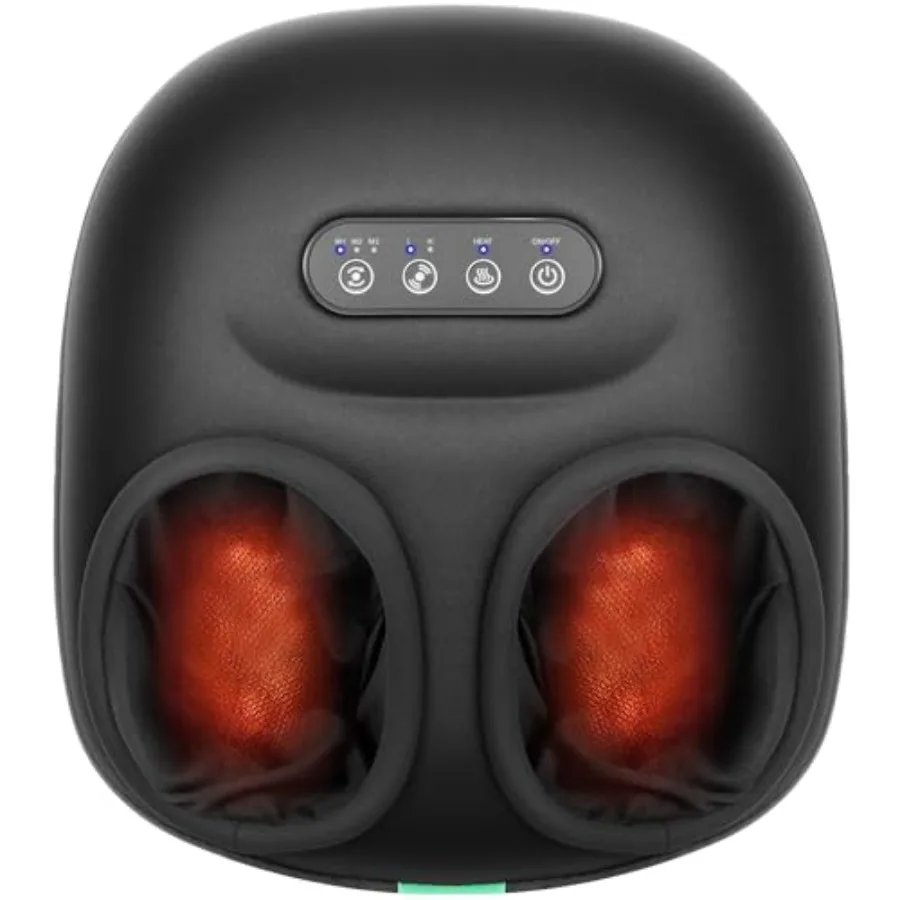 Foot massager for home use, ABS plastic, black, enhanced heat and deep kneading for pain relief and plantar fasciitis
Foot massager for home use, ABS plastic, black, enhanced heat and deep kneading for pain relief and plantar fasciitis