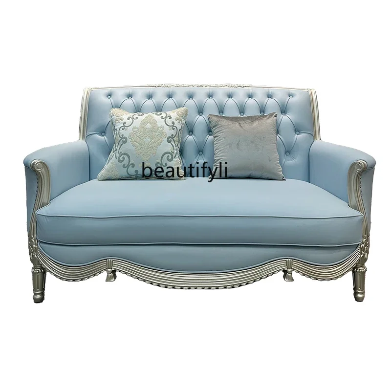 ss8350 French light luxury sofa living room combination American leather solid wood European large apartment sofa
ss8350 French light luxury sofa living room combination American leather solid wood European large apartment sofa