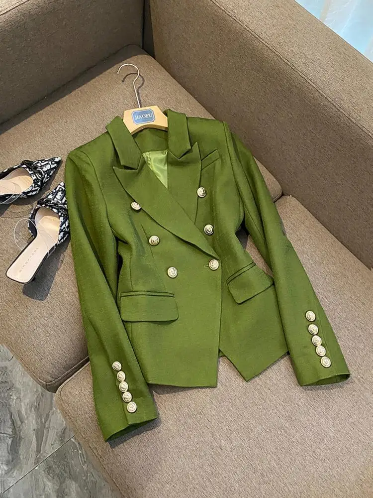 Приталенный двубортный хлопково-льняной костюм в стиле милитари Jane, женский деловой повседневный костюм с длинным светом обычной длины 
Приталенный двубортный хлопково-льняной костюм в стиле милитари Jane, женский деловой повседневный костюм с длинным светом обычной длины