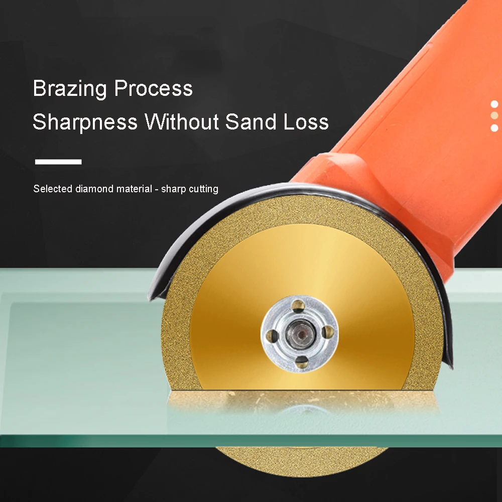 4"Diamond Cutting Disc Glass Marble Saw Blade Ceramic Tile Jade Concrete Polishing Blade Brazing Grinding Sanding Abrasive 100mm
4"Diamond Cutting Disc Glass Marble Saw Blade Ceramic Tile Jade Concrete Polishing Blade Brazing Grinding Sanding Abrasive 100mm