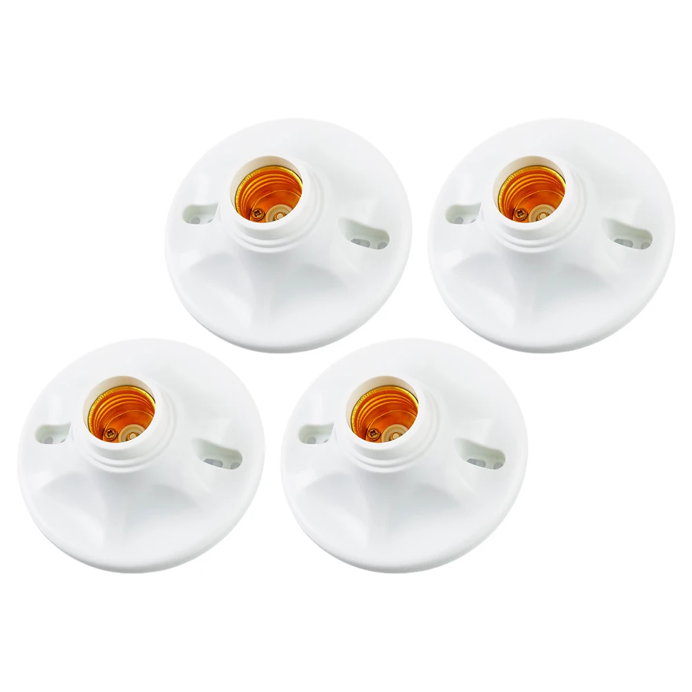 4pcs E27 Lamp Holder LED Bulb Socket Household Light Fixture Parts Ceiling White Fittings Pendant Lamp Base Replacement
4pcs E27 Lamp Holder LED Bulb Socket Household Light Fixture Parts Ceiling White Fittings Pendant Lamp Base Replacement