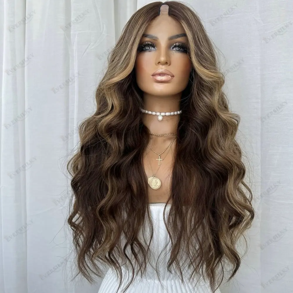 Honey Blonde Highlights V Part Wig Human Hair for Women 1x4/2x4 Size U Part Wigs Human Hair Body Wave Brazilian Hair Wig
Honey Blonde Highlights V Part Wig Human Hair for Women 1x4/2x4 Size U Part Wigs Human Hair Body Wave Brazilian Hair Wig
