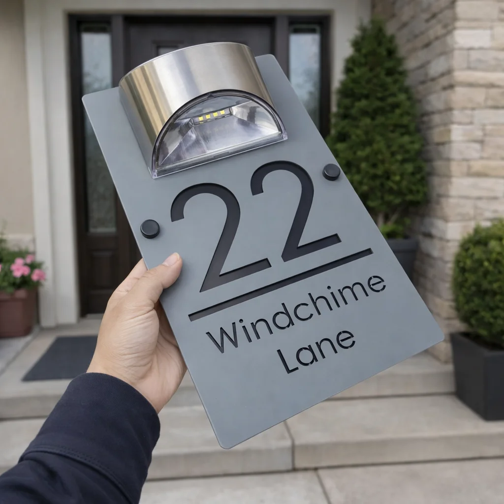 Персонализированная солнечная светодиодная табличка с номером дома, акриловая адресная табличка, индивидуальный водонепроницаемый наружный декор для дома
Персонализированная солнечная светодиодная табличка с номером дома, акриловая адресная табличка, индивидуальный водонепроницаемый наружный декор для дома