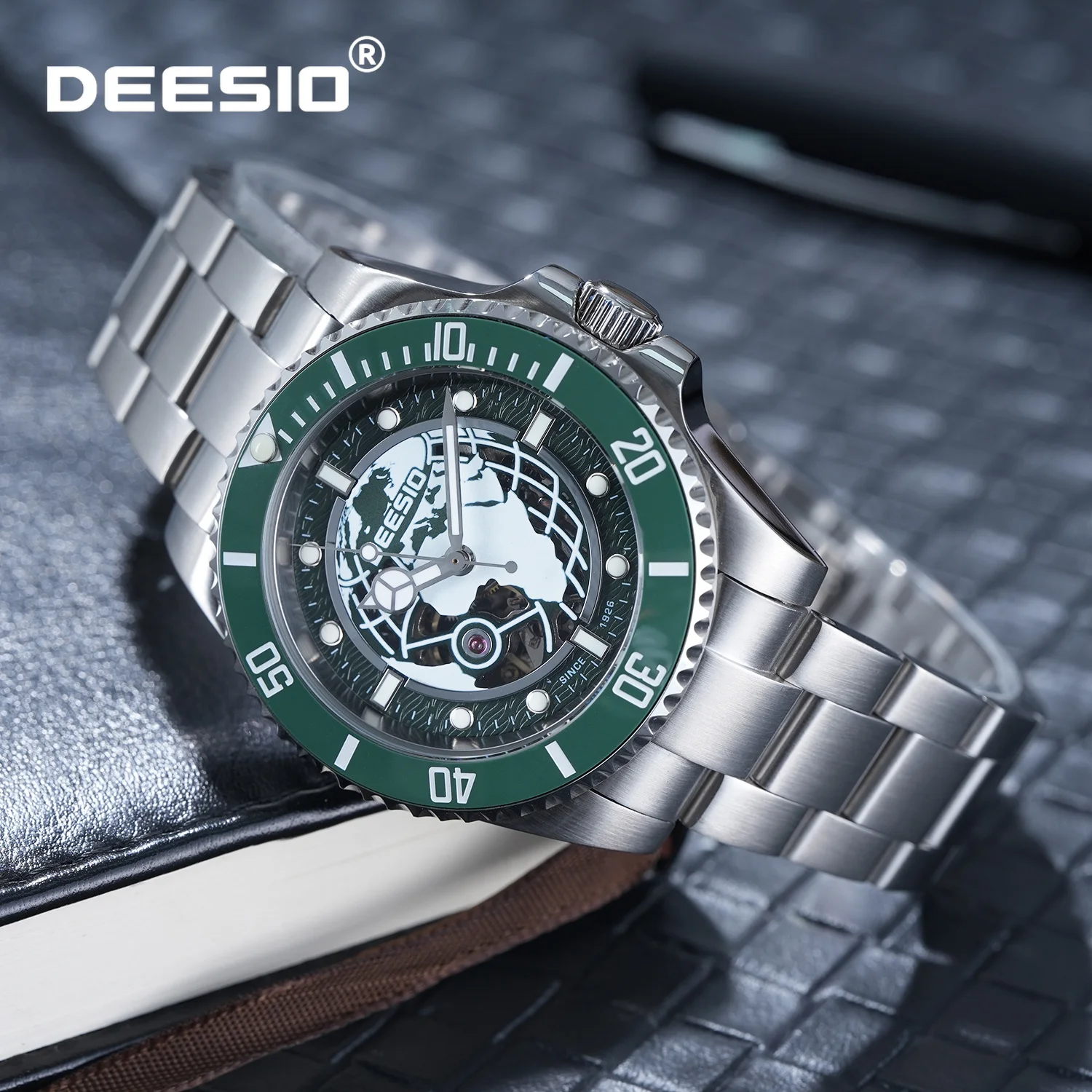 Deesio Luxury Men‘s Automatic Mechanical Watch 316L Stainless Steel Case Waterproof Luminous Watch, Men‘s Fashion Accessories
Deesio Luxury Men‘s Automatic Mechanical Watch 316L Stainless Steel Case Waterproof Luminous Watch, Men‘s Fashion Accessories