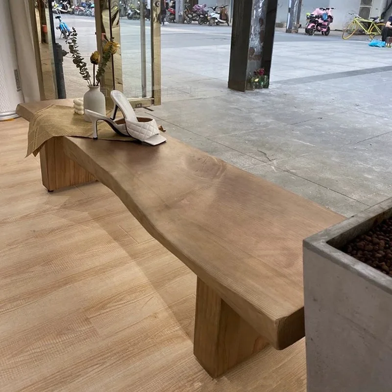 Nordic log bench retro old TV cabinet solid wood shoe changing creative low rest stool
Nordic log bench retro old TV cabinet solid wood shoe changing creative low rest stool