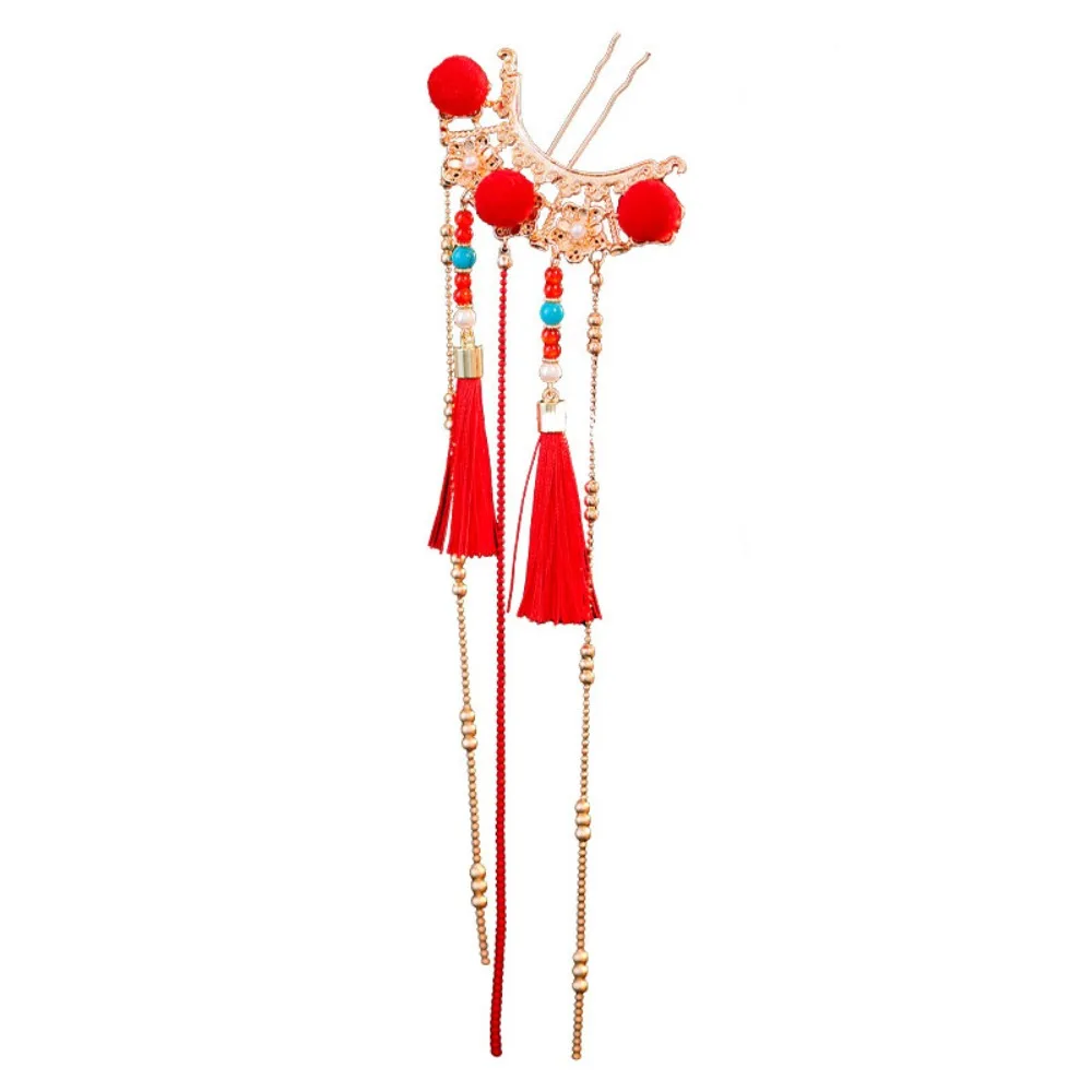 Elegant Retro Tang Dynasty Hairpin Tassel Hair Fork New Year Headdress Antique Pearl Hanfu Hair Stick Female
Elegant Retro Tang Dynasty Hairpin Tassel Hair Fork New Year Headdress Antique Pearl Hanfu Hair Stick Female