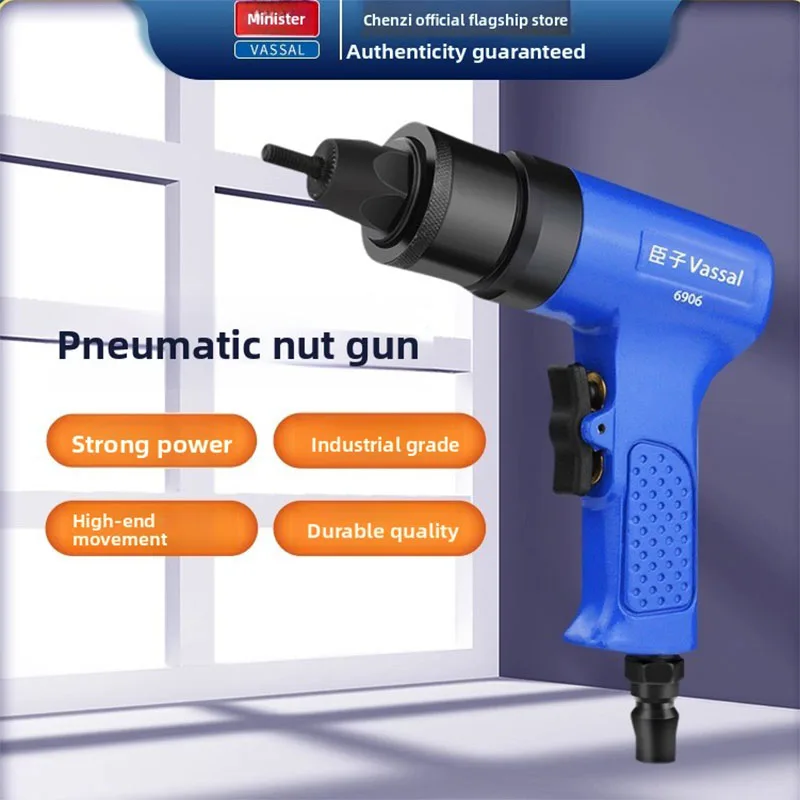 Pneumatic Rivet Nut Gun, Nut Pulling Gun, Rivet Gun, Automatic Nut Grabbing Tool M4-M8 Gun Head
Pneumatic Rivet Nut Gun, Nut Pulling Gun, Rivet Gun, Automatic Nut Grabbing Tool M4-M8 Gun Head