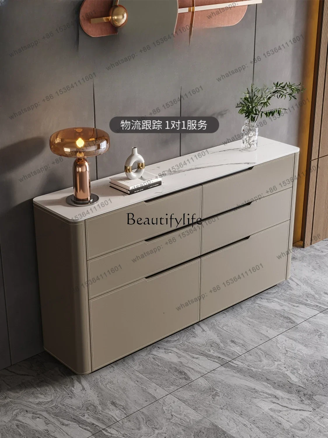yj58 Minimalist saddle leather side cabinet modern household small apartment storage chest
yj58 Minimalist saddle leather side cabinet modern household small apartment storage chest