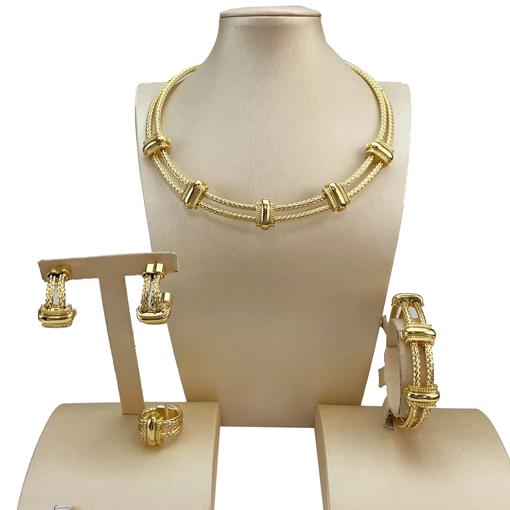 EMMA Brazilian Luxury Jewelry Sets For Women Dubai Gold Plated African Handmade Wedding Bridal Collection Bold Necklace FHK21000
EMMA Brazilian Luxury Jewelry Sets For Women Dubai Gold Plated African Handmade Wedding Bridal Collection Bold Necklace FHK21000