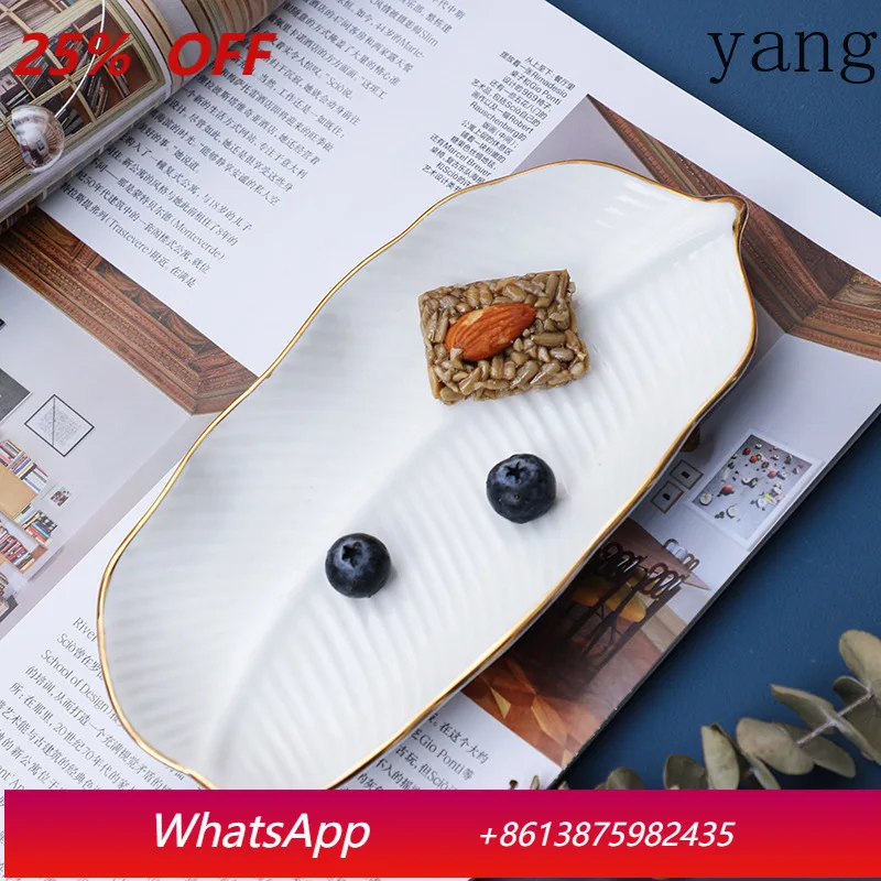 LMM Ceramic White Rectangle Plate Banana Leaf Plate Hotel Household Sushi Plate
LMM Ceramic White Rectangle Plate Banana Leaf Plate Hotel Household Sushi Plate