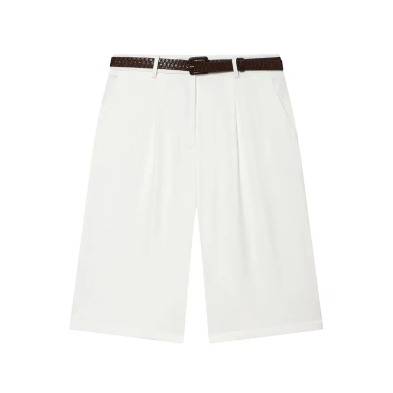Women's Shorts with Belt New 2026 Summer Fashion Women High Waist Pockets Solid Color Skort Casual Female Chic Shorts
Women's Shorts with Belt New 2026 Summer Fashion Women High Waist Pockets Solid Color Skort Casual Female Chic Shorts