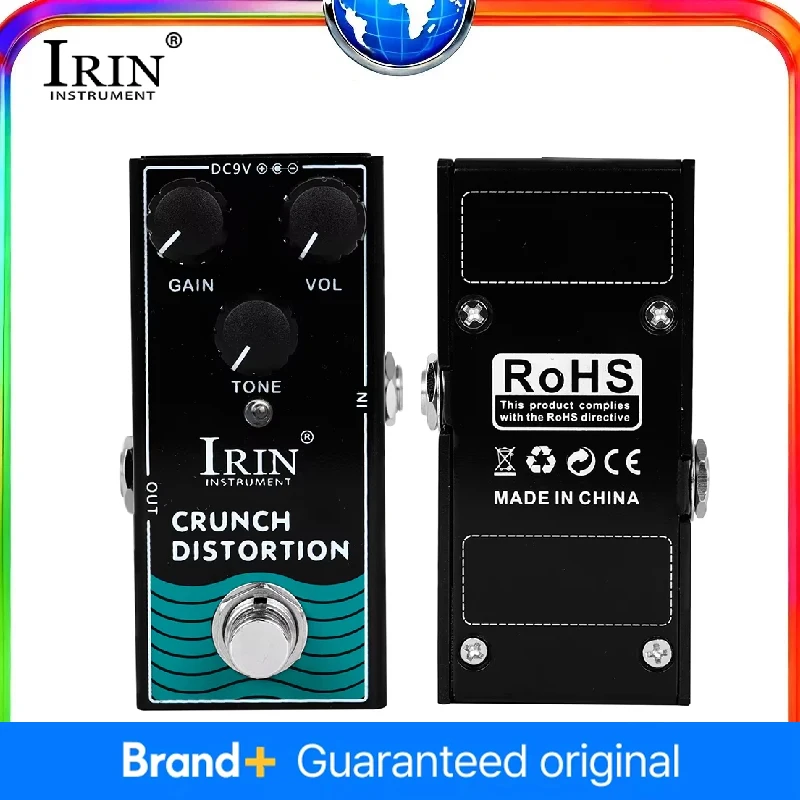 IRIN RF-03 Electric Guitar Effect Pedal Crunch Distortion Effect Pedal Mini True Bypass Single Guitar Effect Accessory
IRIN RF-03 Electric Guitar Effect Pedal Crunch Distortion Effect Pedal Mini True Bypass Single Guitar Effect Accessory
