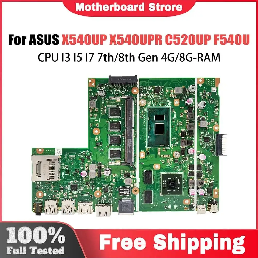 Материнская плата для ASUS C520UP F540U X540UP X540UPR FL5700U A540U R540U VM520UP Материнская плата для ноутбука 4405U I3 I5 I7 RAM-4GB/8GB PM
Материнская плата для ASUS C520UP F540U X540UP X540UPR FL5700U A540U R540U VM520UP Материнская плата для ноутбука 4405U I3 I5 I7 RAM-4GB/8GB PM