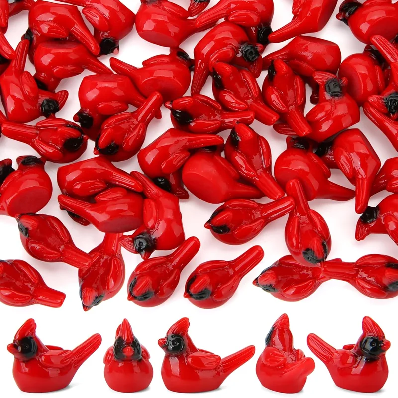 5/10pcs Mini Resin Red Cardinal Bird Miniatures, Cute Fairy Craft DIY Ornament Accessories, Moss Micro Landscape Supplies
5/10pcs Mini Resin Red Cardinal Bird Miniatures, Cute Fairy Craft DIY Ornament Accessories, Moss Micro Landscape Supplies