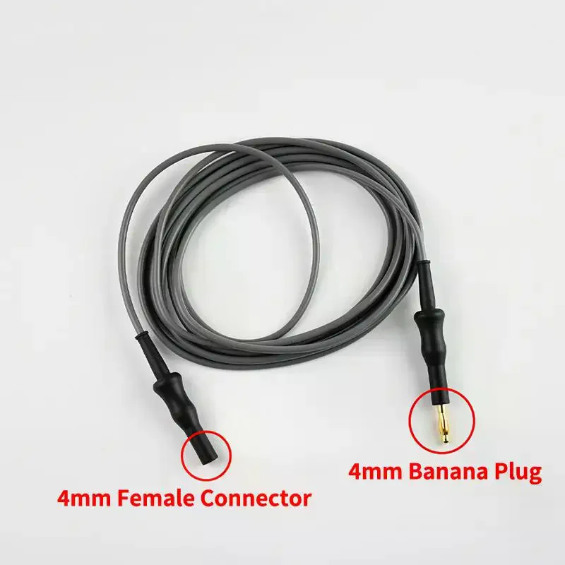 Reusable Monopolar Forceps Cable Silicone Wire With 3/4/5/6.3/8mm Banana Male Female Connector
Reusable Monopolar Forceps Cable Silicone Wire With 3/4/5/6.3/8mm Banana Male Female Connector