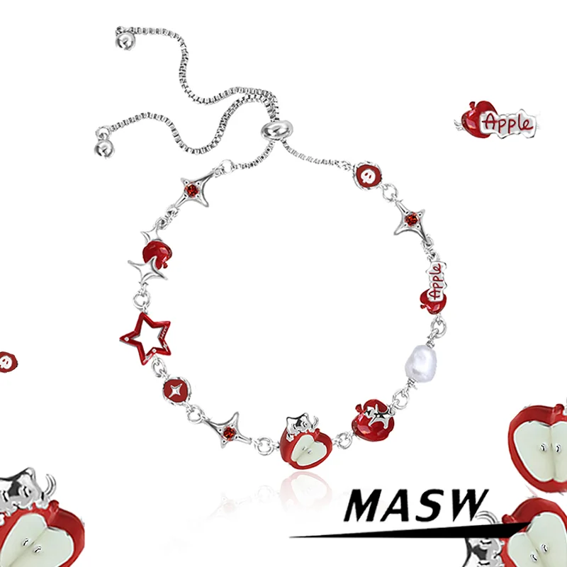 MASW Original Design Elegant Temperament Red Apple Bracelets For Women Wedding Gifts Fashion Jewelry Accessories 2025 New
MASW Original Design Elegant Temperament Red Apple Bracelets For Women Wedding Gifts Fashion Jewelry Accessories 2025 New