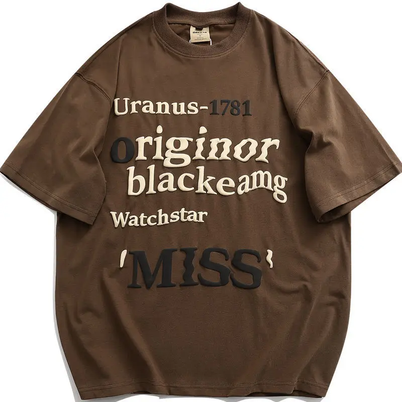 Y2K Cotton American Retro Brown Women's T-irt ort Sve Casual Faion Ladies' irt Comfortable Fit Basic Color
Y2K Cotton American Retro Brown Women's T-irt ort Sve Casual Faion Ladies' irt Comfortable Fit Basic Color