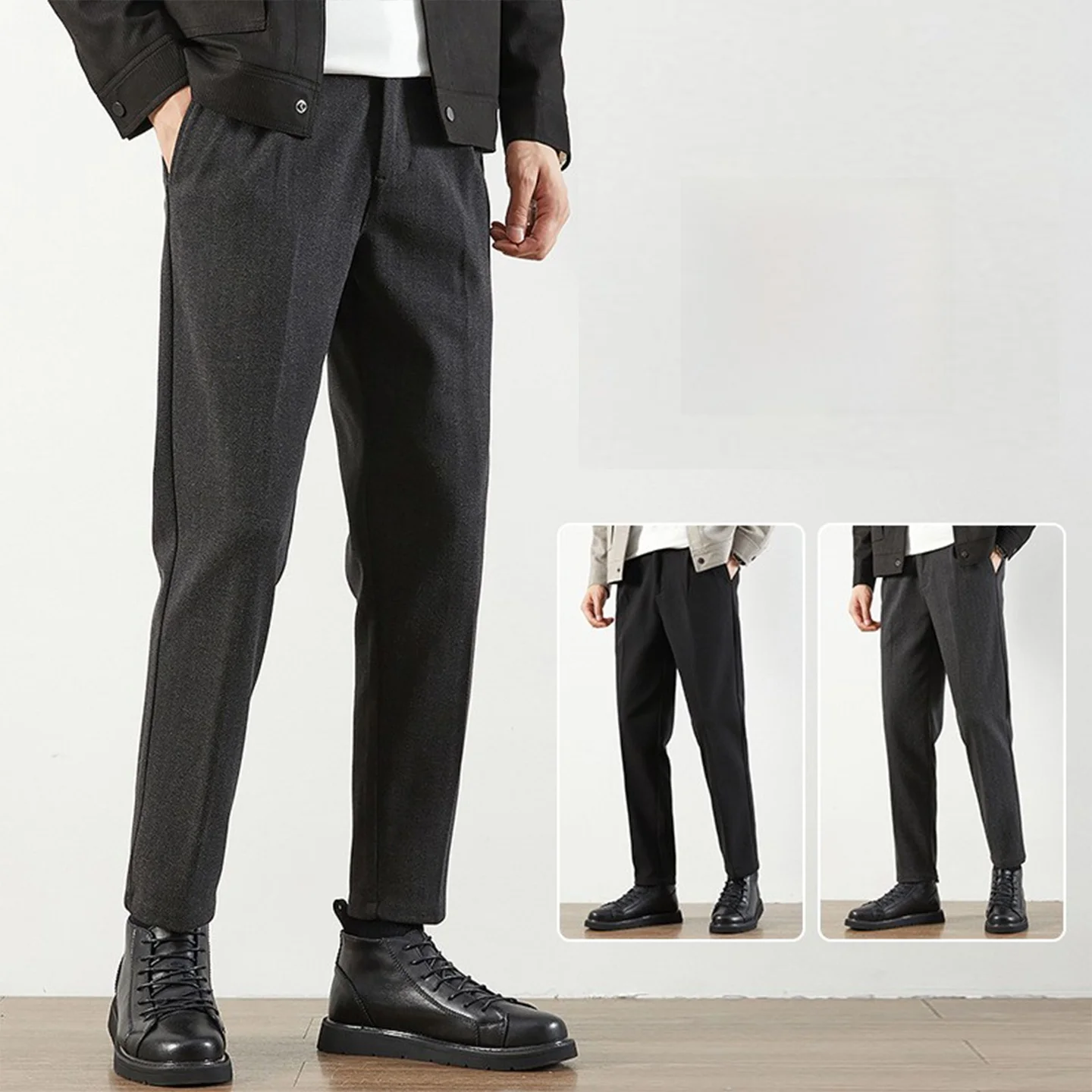 Busin повседневные шерстяные мужские брюки, осенне-зимние прямые брюки для поездок на работу, драпировка, большой размер
Busin повседневные шерстяные мужские брюки, осенне-зимние прямые брюки для поездок на работу, драпировка, большой размер