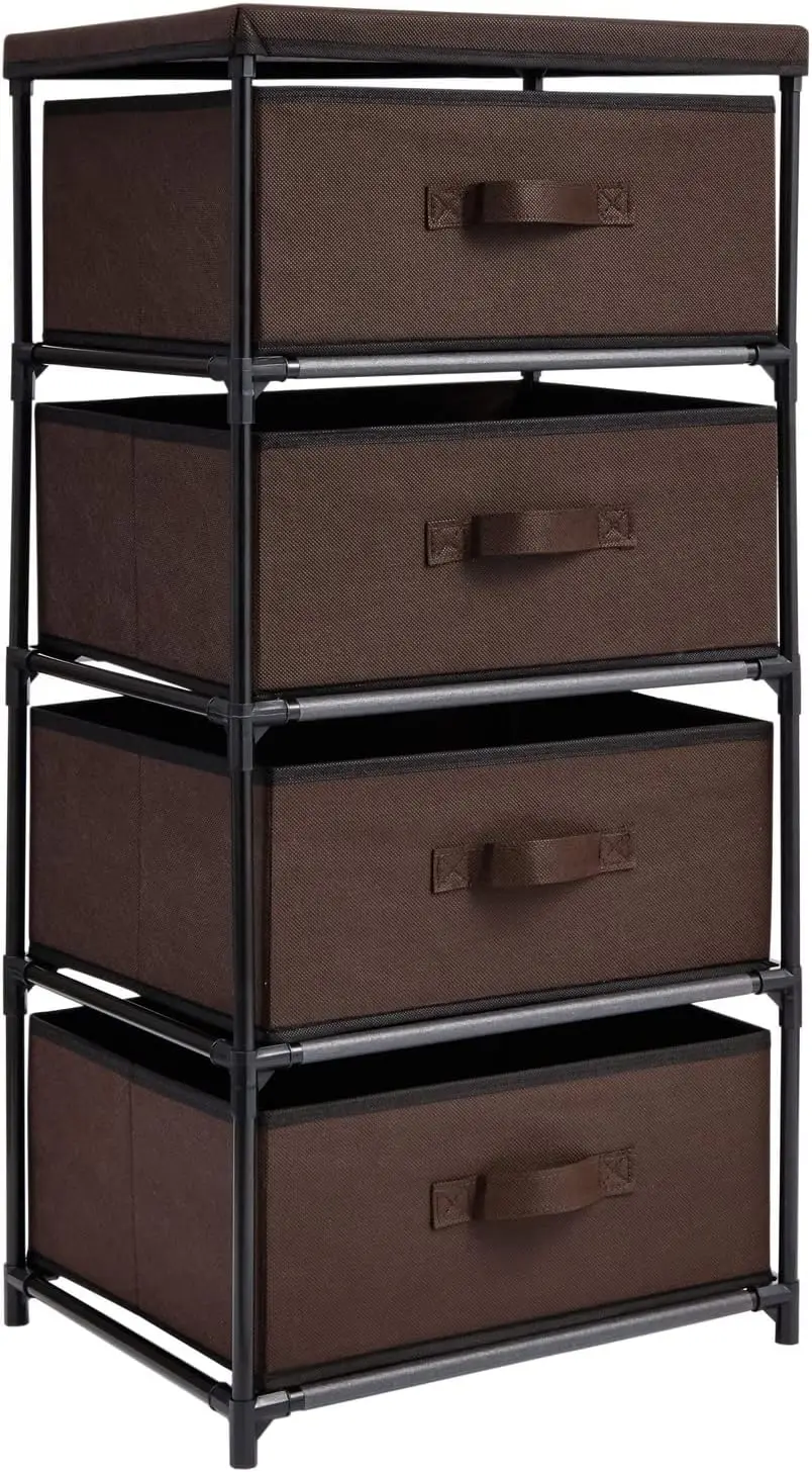 4-уровневый органайзер для шкафа с тканевыми ящиками, темно-коричневый современный комод для хранения вещей в спальне в узких пространствах
4-уровневый органайзер для шкафа с тканевыми ящиками, темно-коричневый современный комод для хранения вещей в спальне в узких пространствах